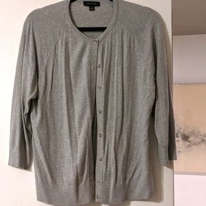 XL Anne Taylor Cardigan in Gray